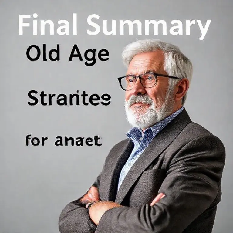 최종 요약: 현명한 노후를 위한 노령연금 전략